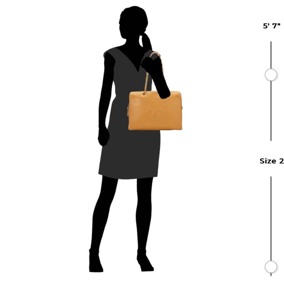 Authentic Chanel Orange Timeless Caviar Dome Zip Tote Shoulder Bag - Picture 12 of 16